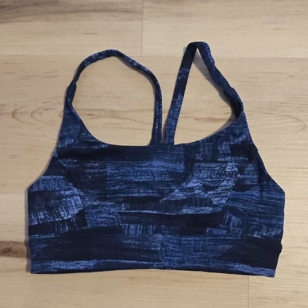 Lululemon Train Times Sports Bra, Multi Midnight Navy, Size 6